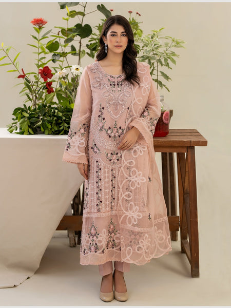  Pakistani Dress - Luxury Embroidered Organza