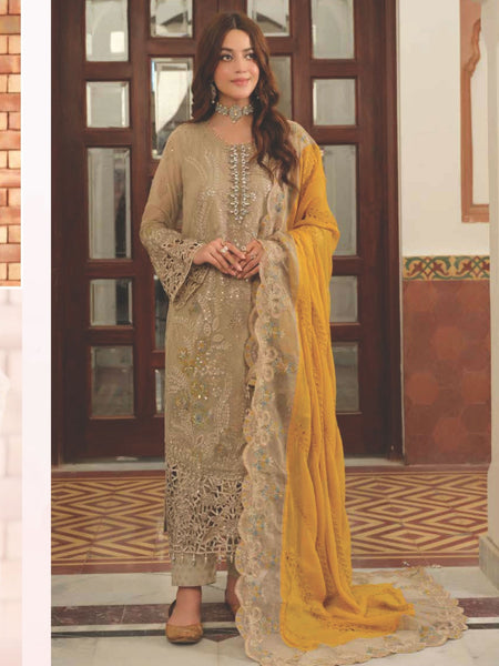  Pakistani Wedding Dress - Embellished Chiffon Demir