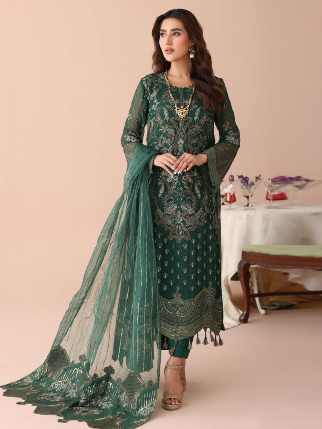 Pakistani Green Dresses - Shop Green Dresses Online in USA Pakistani Green Dresses - Shop Green Dresses Online in USA