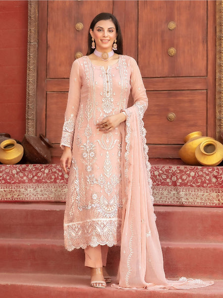  Salwar Kameez - Fancy Embroidered Chiffon