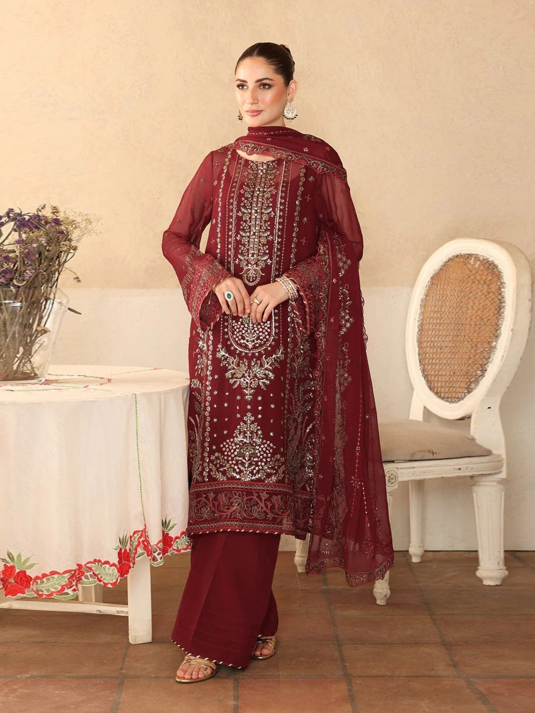 Pakistani Red Dresses - Free Shipping on Red Dresses Online Shopping in USA