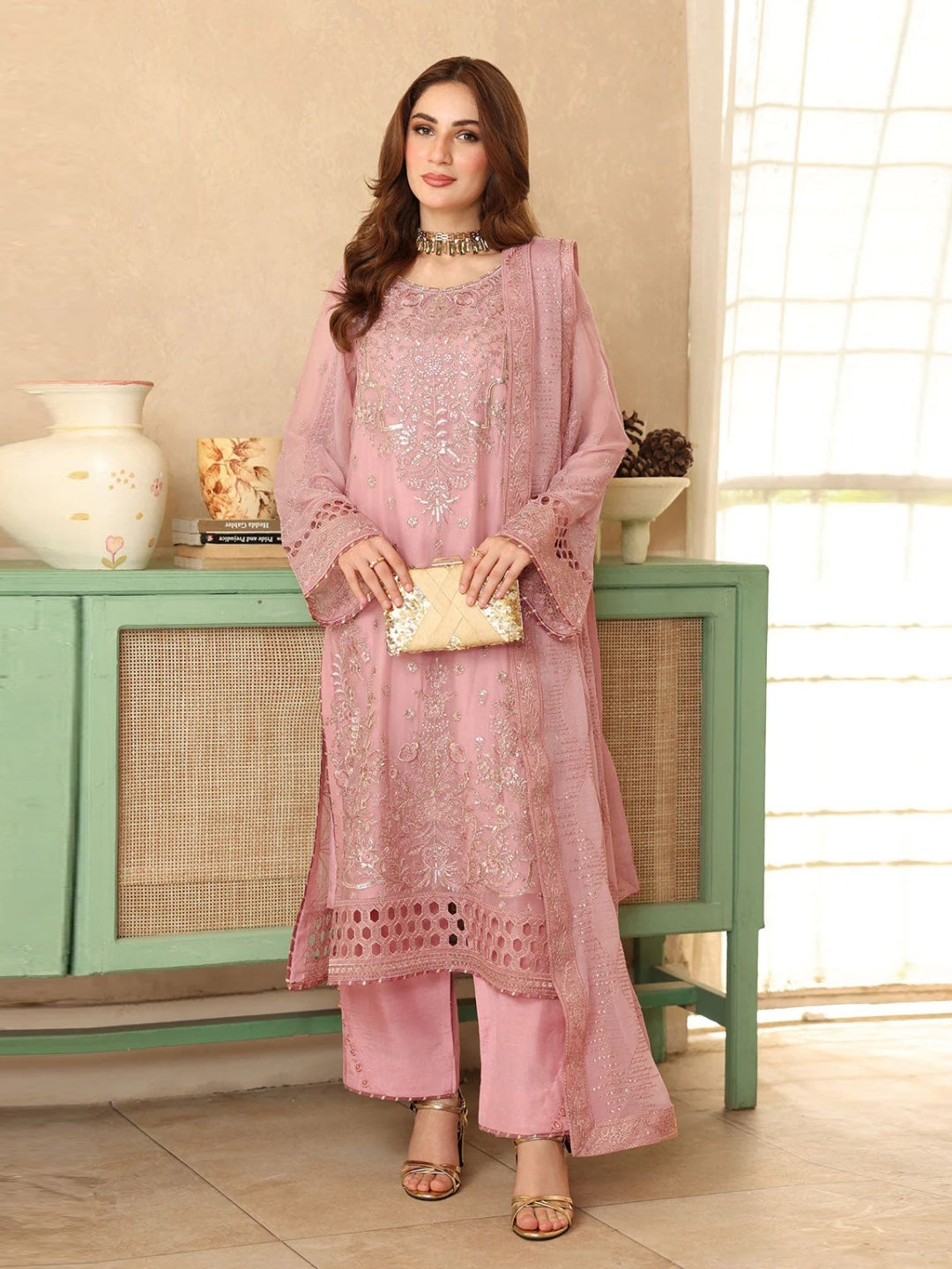 Chiffon Embroidered Sequence