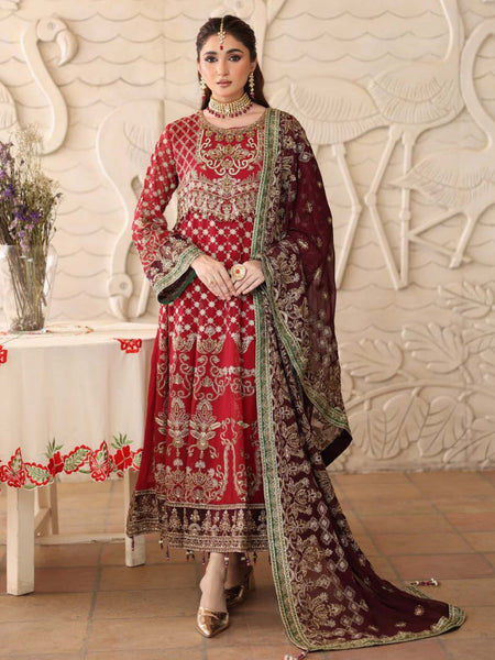 Festive Chiffon Embroidery Pakistani Dress by Fabricoz USA