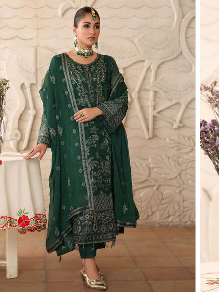 Festive Chiffon Embroidery Pakistani Dress by Fabricoz USA