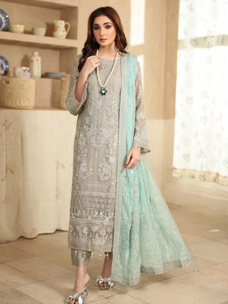 Festive Chiffon Embroidery Pakistani Dress by Fabricoz USA