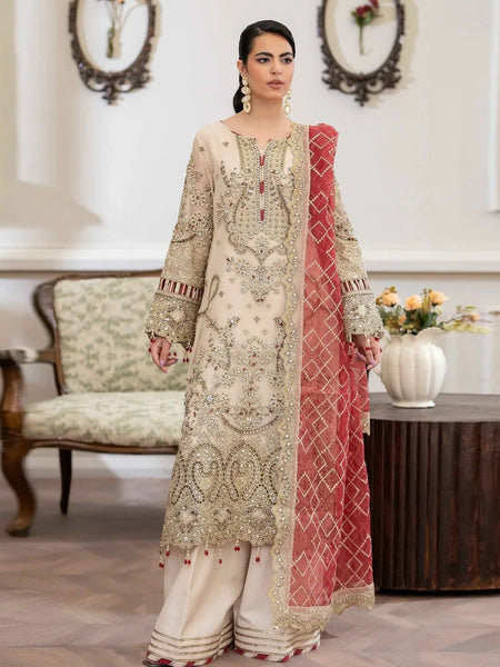 Chiffon Embellished Embroidery Pakistani Dress by Fabricoz USA