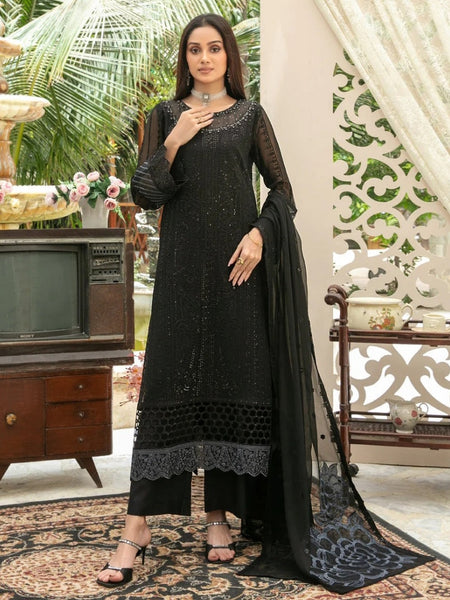 Fancy Chiffon Embroidery Pakistani Dress by Fabricoz USA