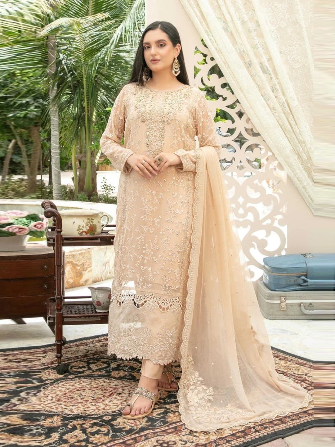 princess frog tiana dress Lavish Premium Pakistani Party Wear Dresses main image 0
