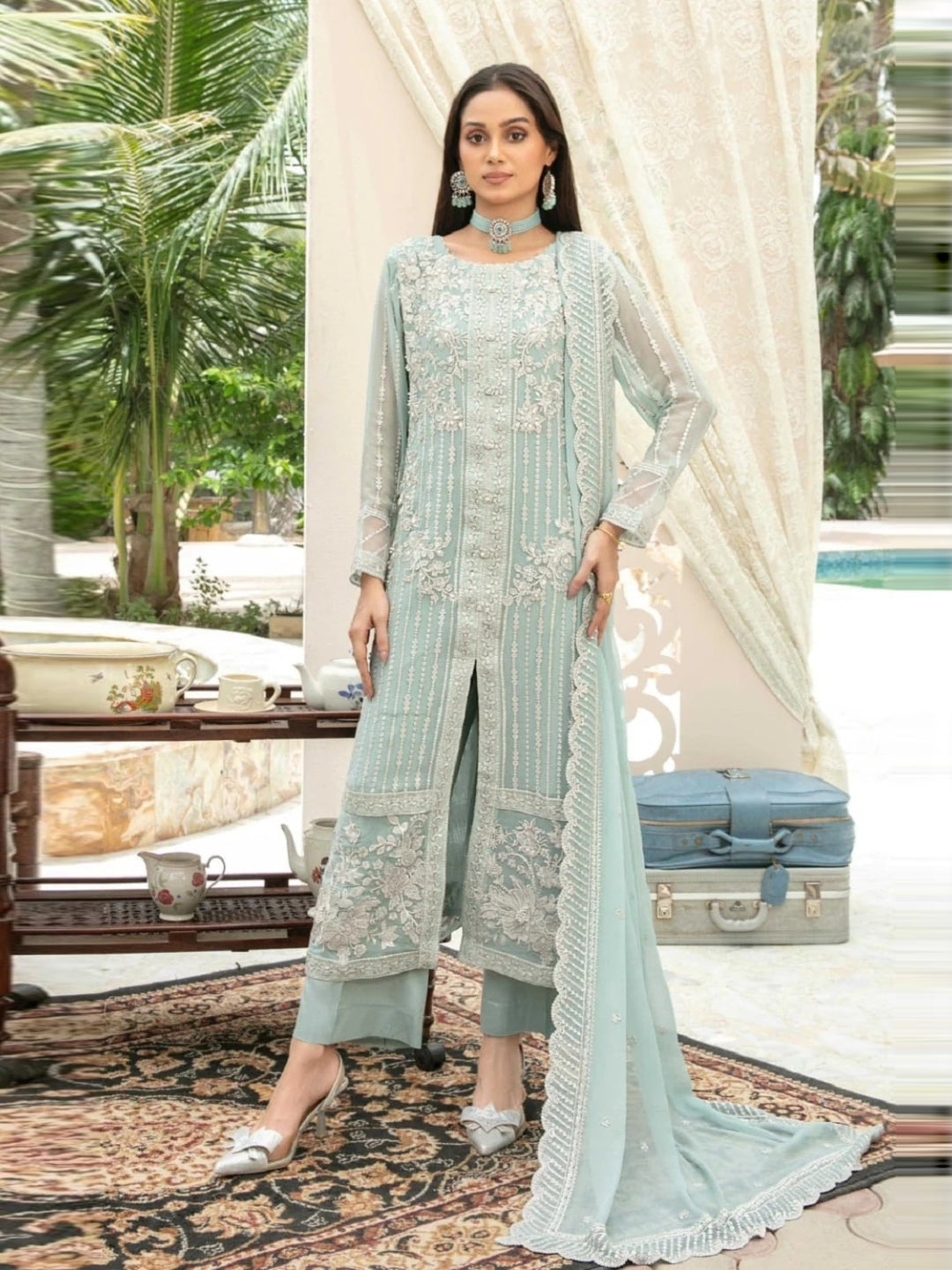 Pakistani Green Dresses - Shop Green Dresses Online in USA Pakistani Green Dresses - Shop Green Dresses Online in USA