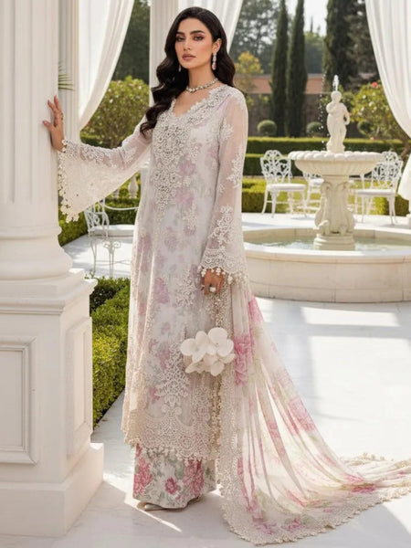 Embellished Chiffon Embroidery Pakistani Dress by Fabricoz USA