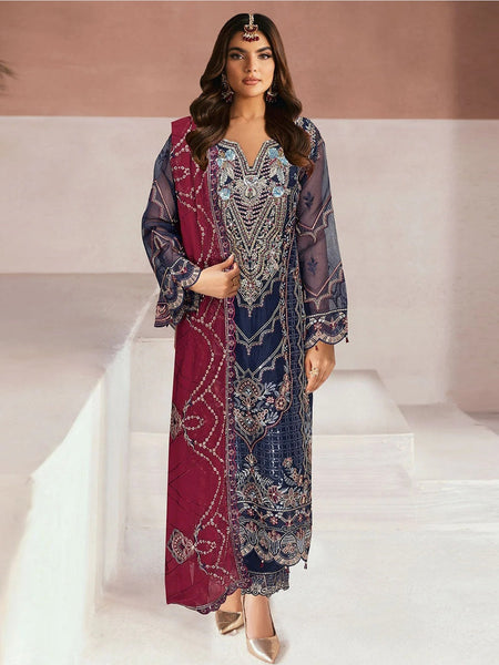 Organza Net Sequences Salwar Kameez by Fabricoz USA