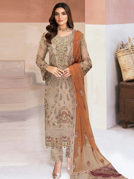 Organza Net Sequences Salwar Kameez by Fabricoz USA