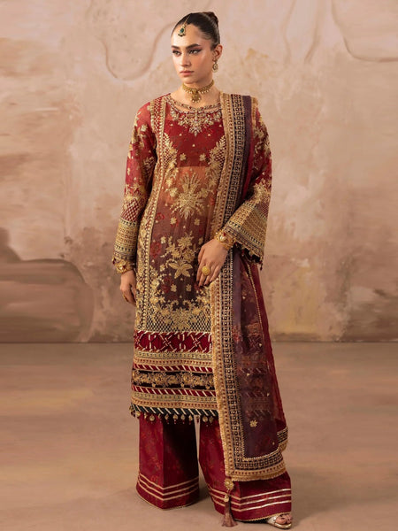 Luxury Embellished Chiffon Wedding Dress by Fabricoz USA