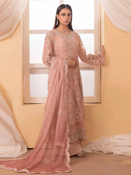 Luxury Embellished Chiffon Wedding Dress by Fabricoz USA