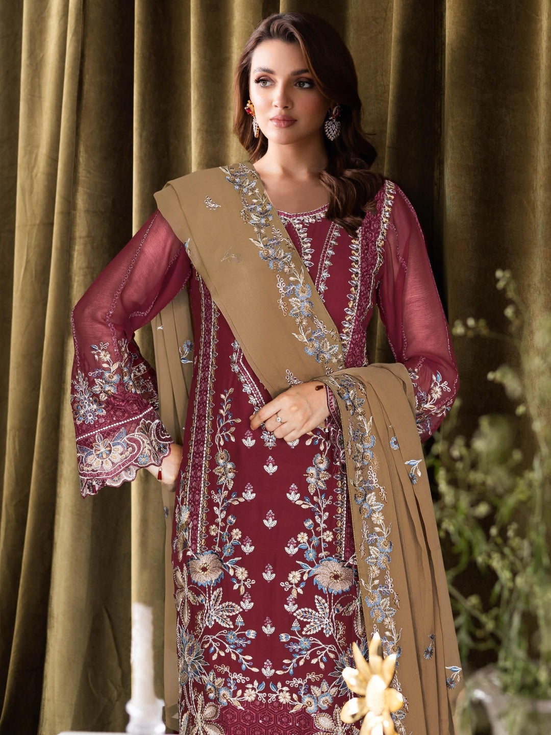 maroon party dress pakistani Buy Maroon Party Wear Pakistani Wedding Clothing Online for Women in USA