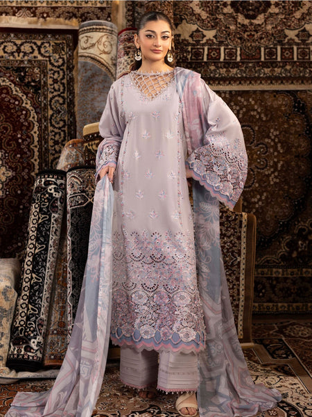 Lawn Schiffli Embroidered Exclusive Luxury Pakistani Salwar Kameez by Fabricoz USA