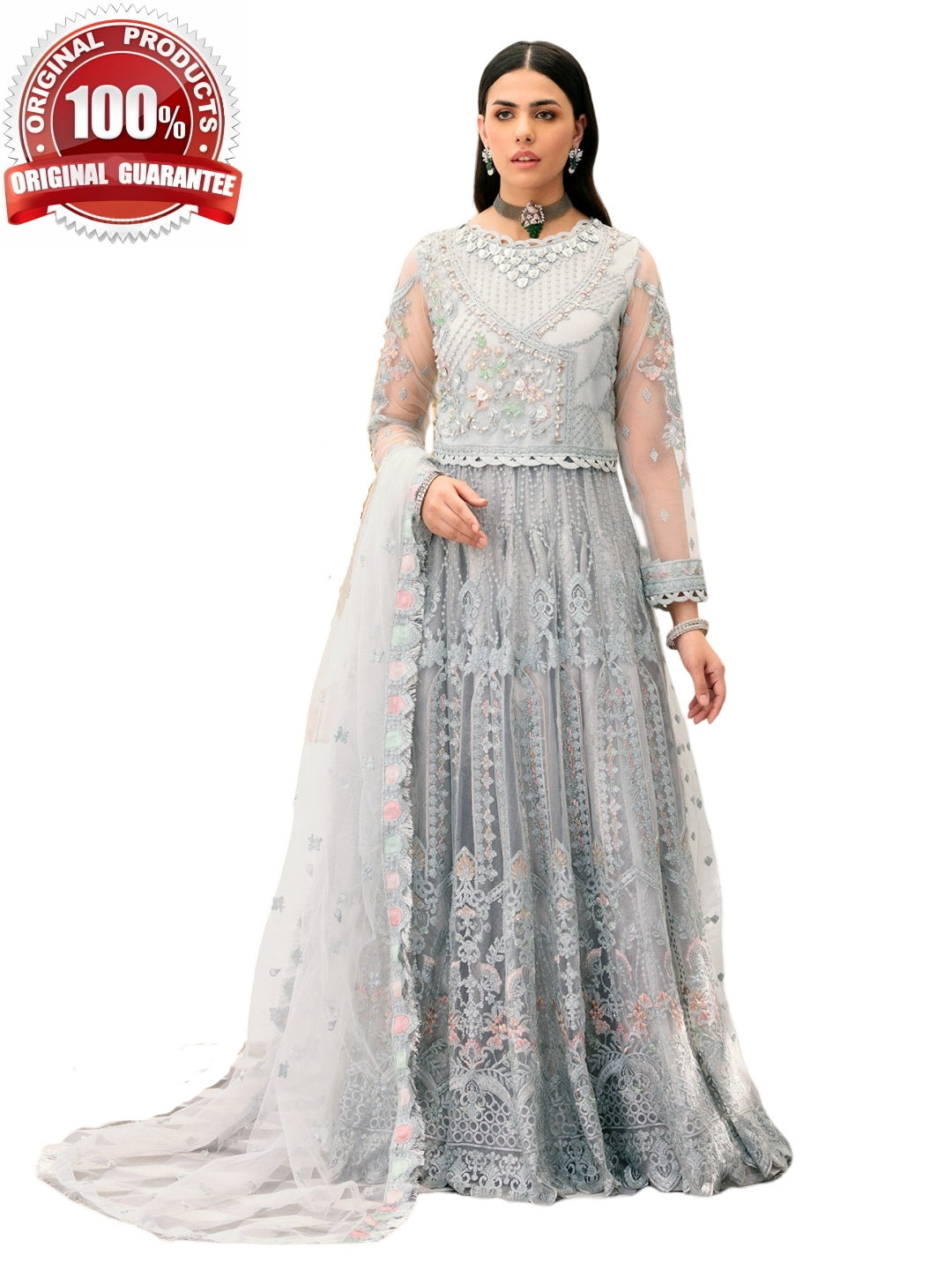 pakistani maxi dress Net Maxi Dress Silk Embroidery