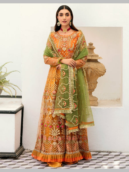 Pant Salwar Kameez - Lux Net Embroidery