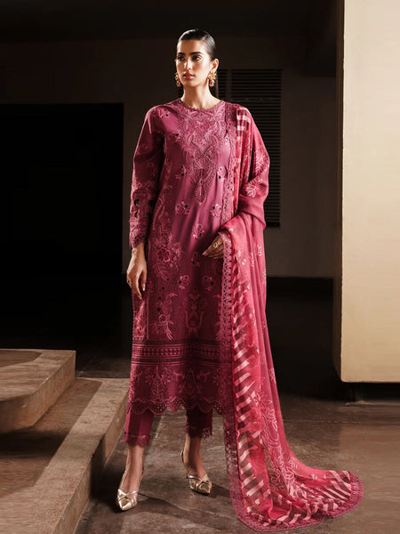 Pakistani Salwar Kameez - Lawn Chiffon Embroidery