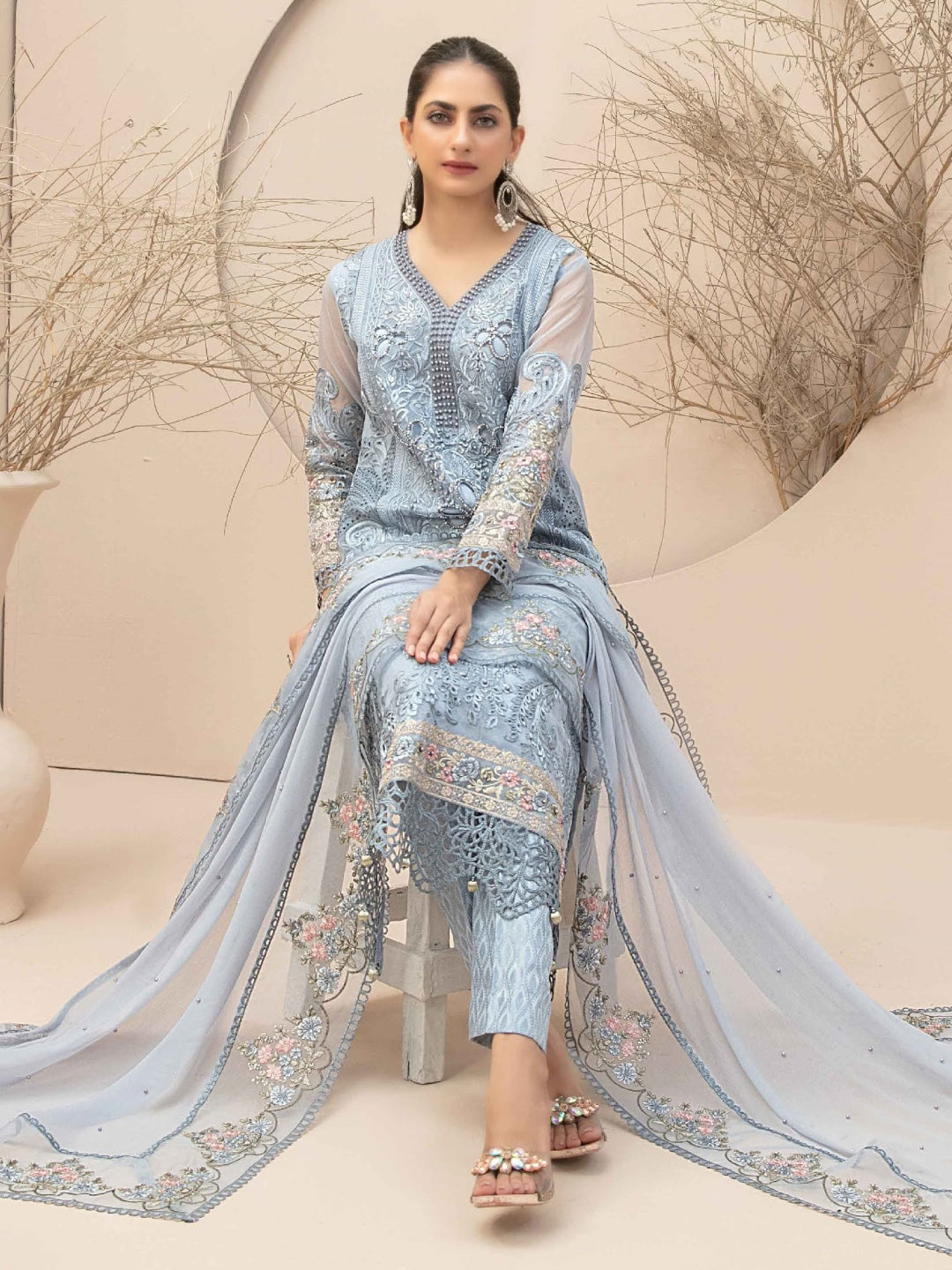 Embroidered Organza Jacquard Embroidered Organza Jacquard