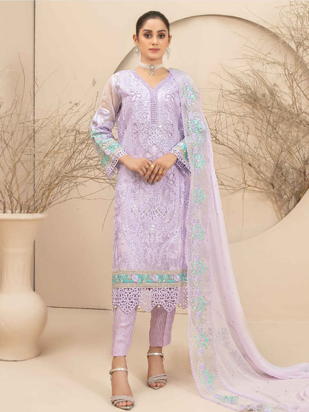  Pakistani Dress - Embroidered Organza Jacquard