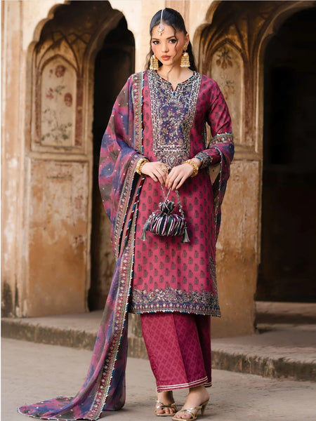 Red Salwar Kameez - Xenia Luxe Silk