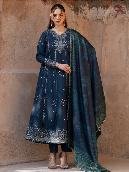 Blue Salwar Kameez - Xenia Luxe Silk