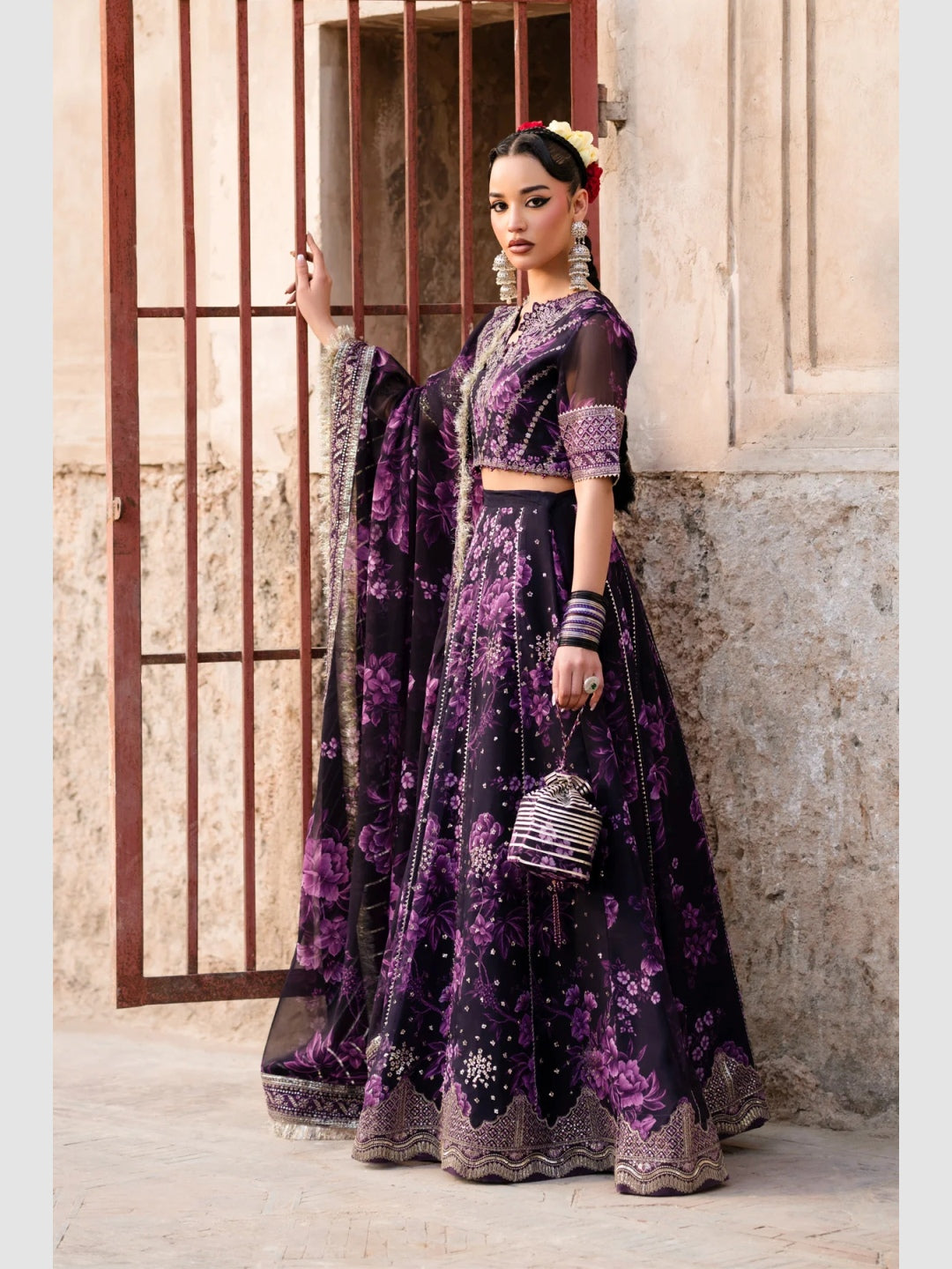 purple maxi dress pakistani Majestic purple