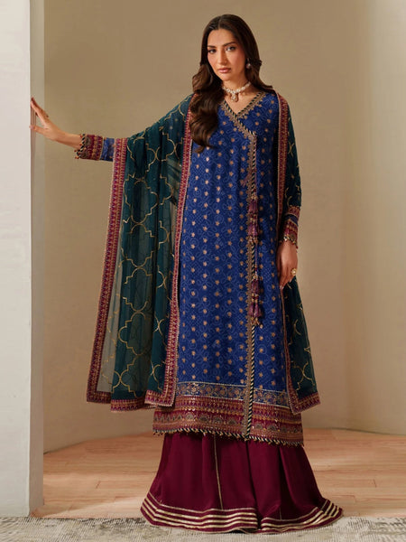 Pakistani Salwar Kameez - Luxe Chiffon Fleur