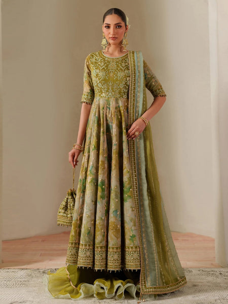 Pakistani Salwar Kameez - Luxe Silk Fleur