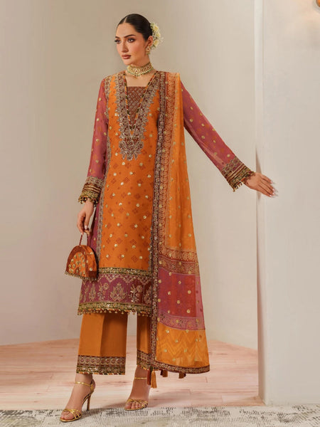 Pakistani Salwar Kameez - Luxe Chiffon Fleur