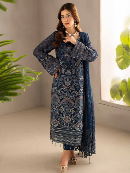 Chiffon Viscose Embroidery Pakistani Dress by Fabricoz USA