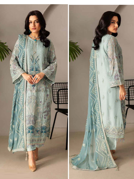 Chiffon Viscose Embroidery Pakistani Dress by Fabricoz USA