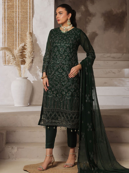  Pakistani Dress - Exclusive Embroidered Chiffon