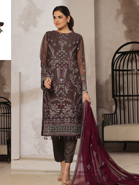 Pakistani Salwar Kameez - Exclusive Embroidered Chiffon