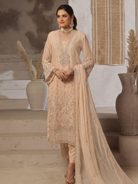 Chiffon Salwar Kameez - Exclusive Embroidered Chiffon