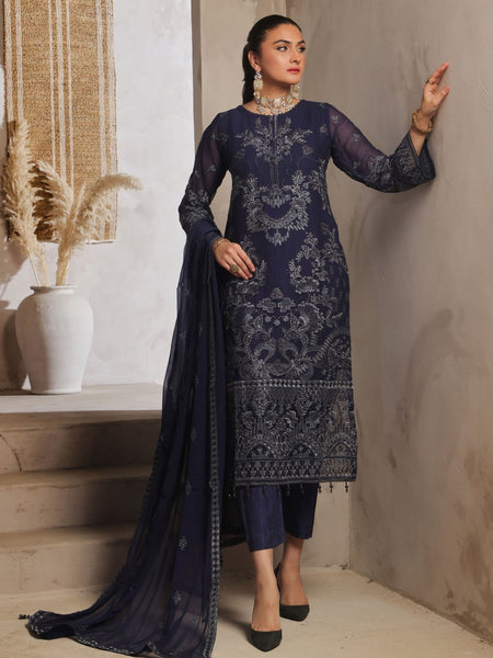 Chiffon Salwar Kameez - Exclusive Embroidered Chiffon