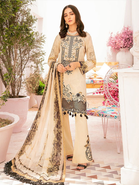 Pakistani Salwar Kameez - Embroidered Lawn