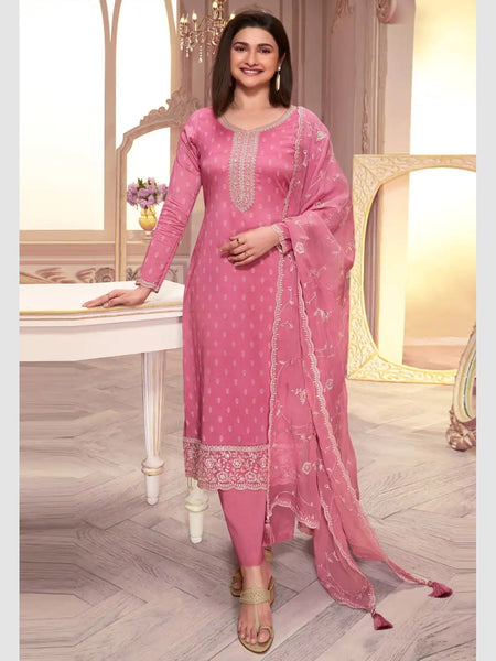 New Indian Dress - Silk Georgette Embroidered