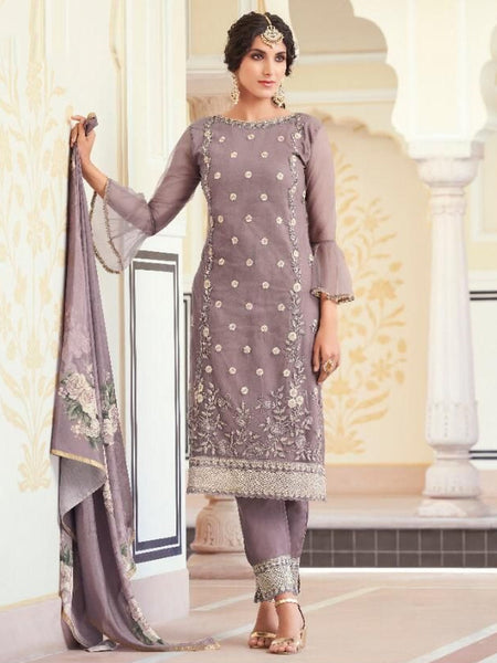 Sharara Indian Dress - Embroidered Net