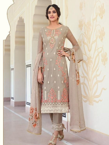 Churidar Salwar Kameez - Net Heavy Embroidered