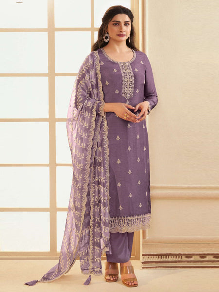  Salwar Kameez - Embroidery on Art Silk