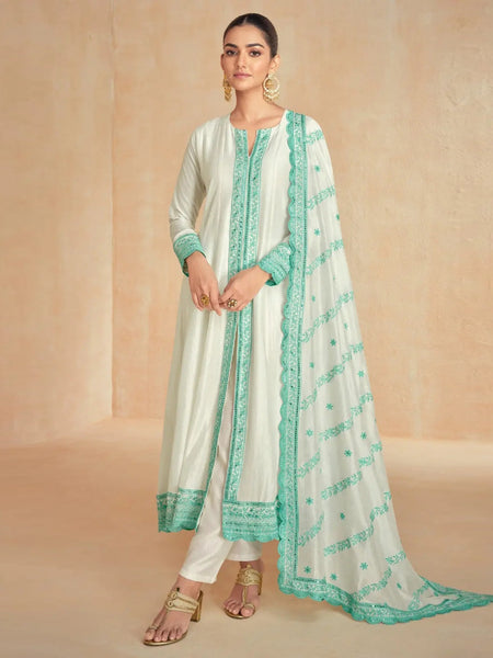 Silk Salwar Kameez - Premium Silk Embroidery