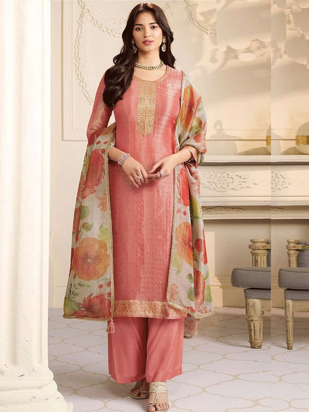 New Indian Dress - Art Silk Embroidered