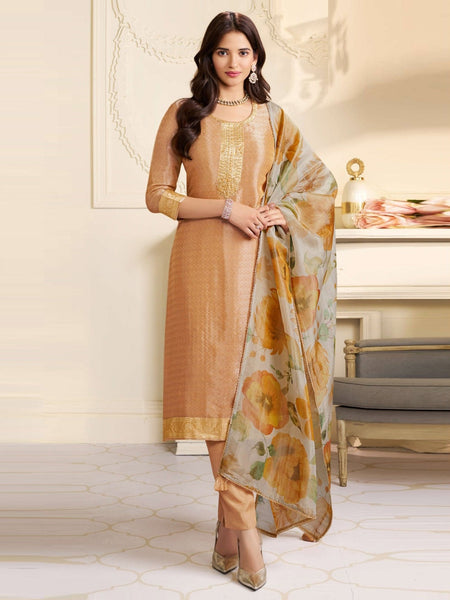 New Indian Dress - Art Silk Embroidered