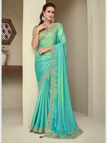 Embroidered Art Silk Saree