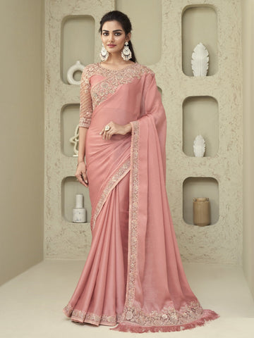 Embroidered Art Silk Saree