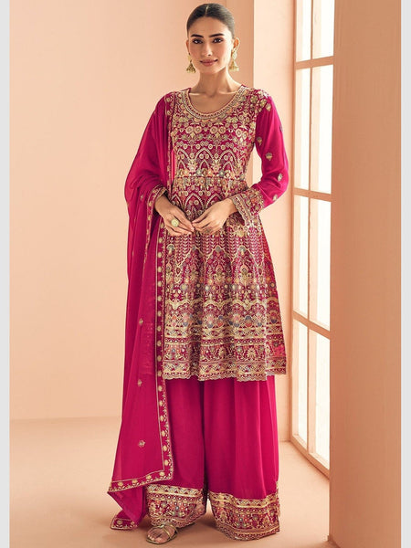 Party Indian Dress - Embroidered Real Georgette