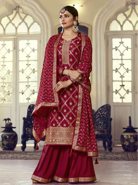  Salwar Kameez - Embroidery on Jacquard