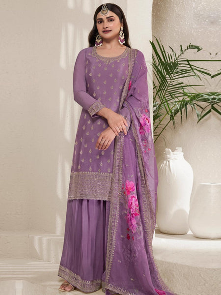  Salwar Kameez - Chinon Embroidery